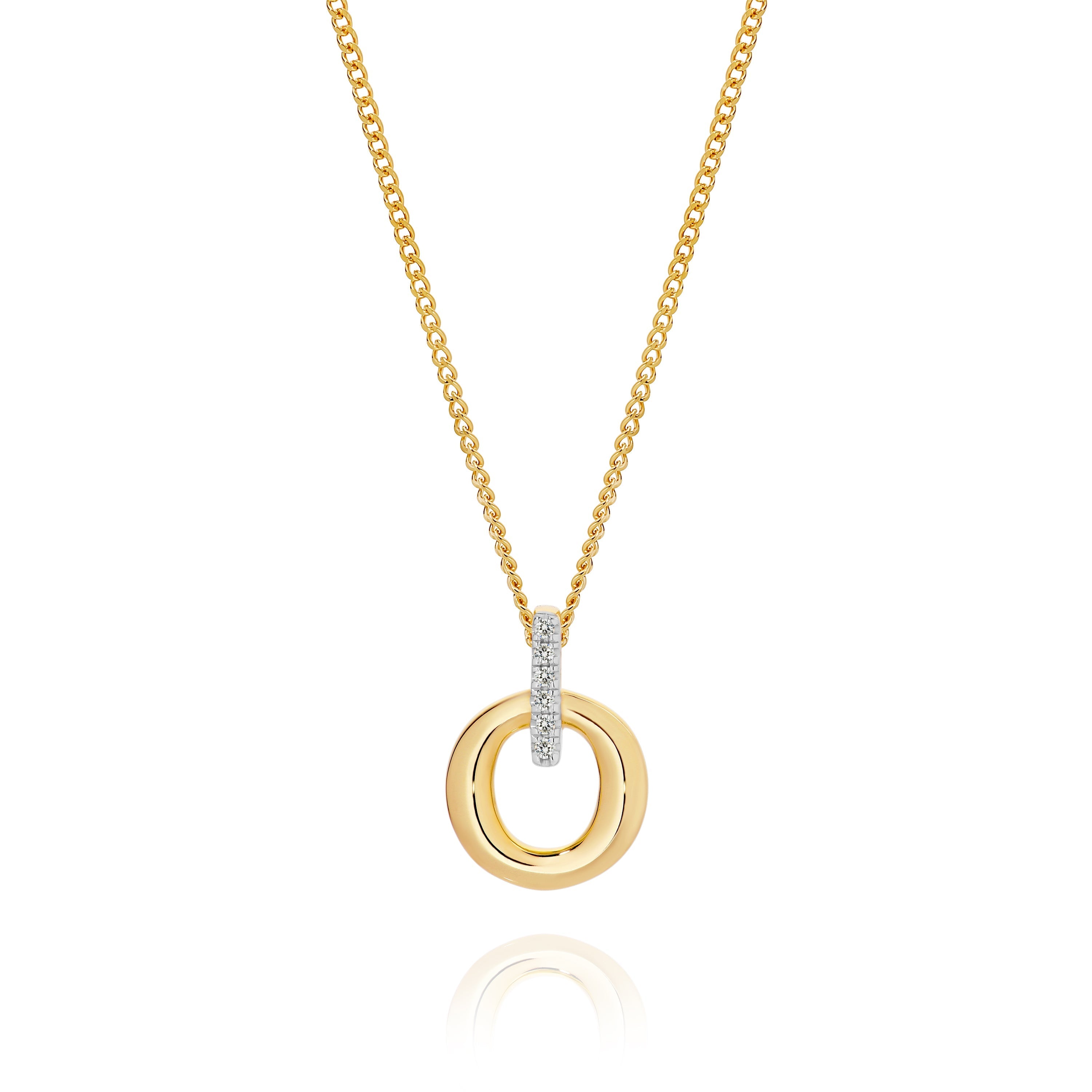 9ct diamond slider pendant