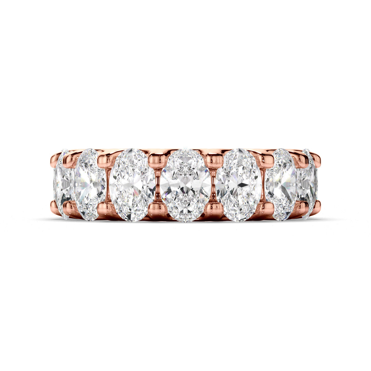 Oval Cut Diamond Anniversary Ring