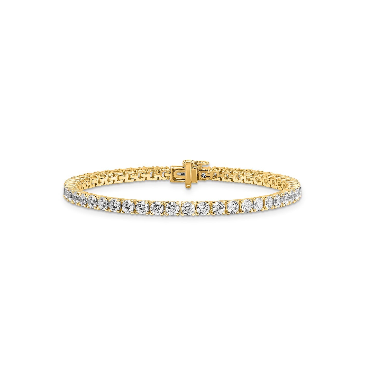 7ct Lab Grown Diamond Bracelet in 18ct Yellow Gold