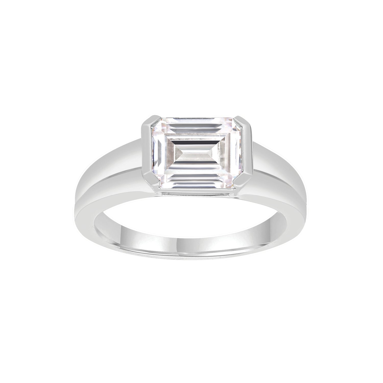 2ct Lab Grown Diamond Ring in 18ct White Gold