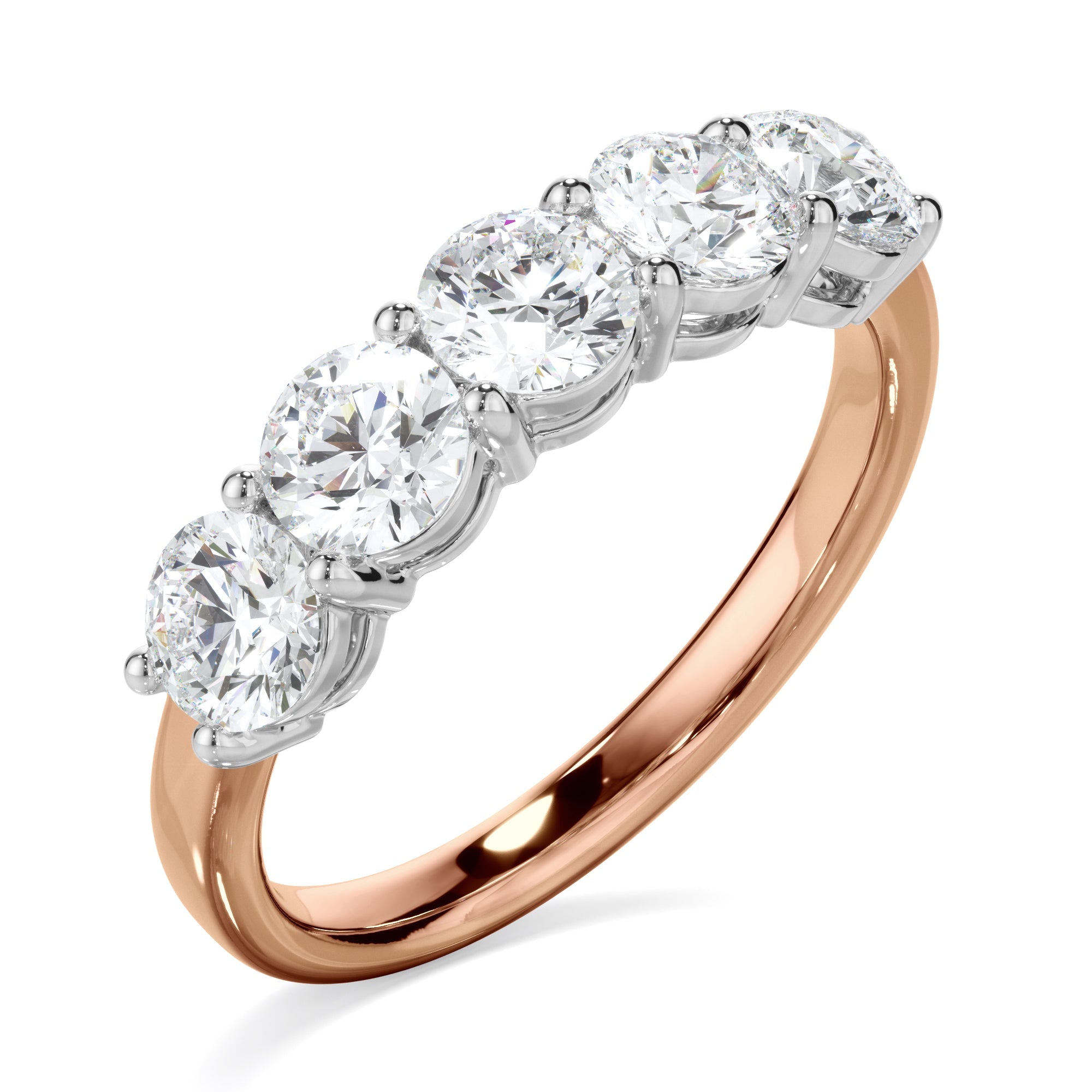 1.5ct Round Brilliant Cut Lab Grown Diamond Anniversary Ring