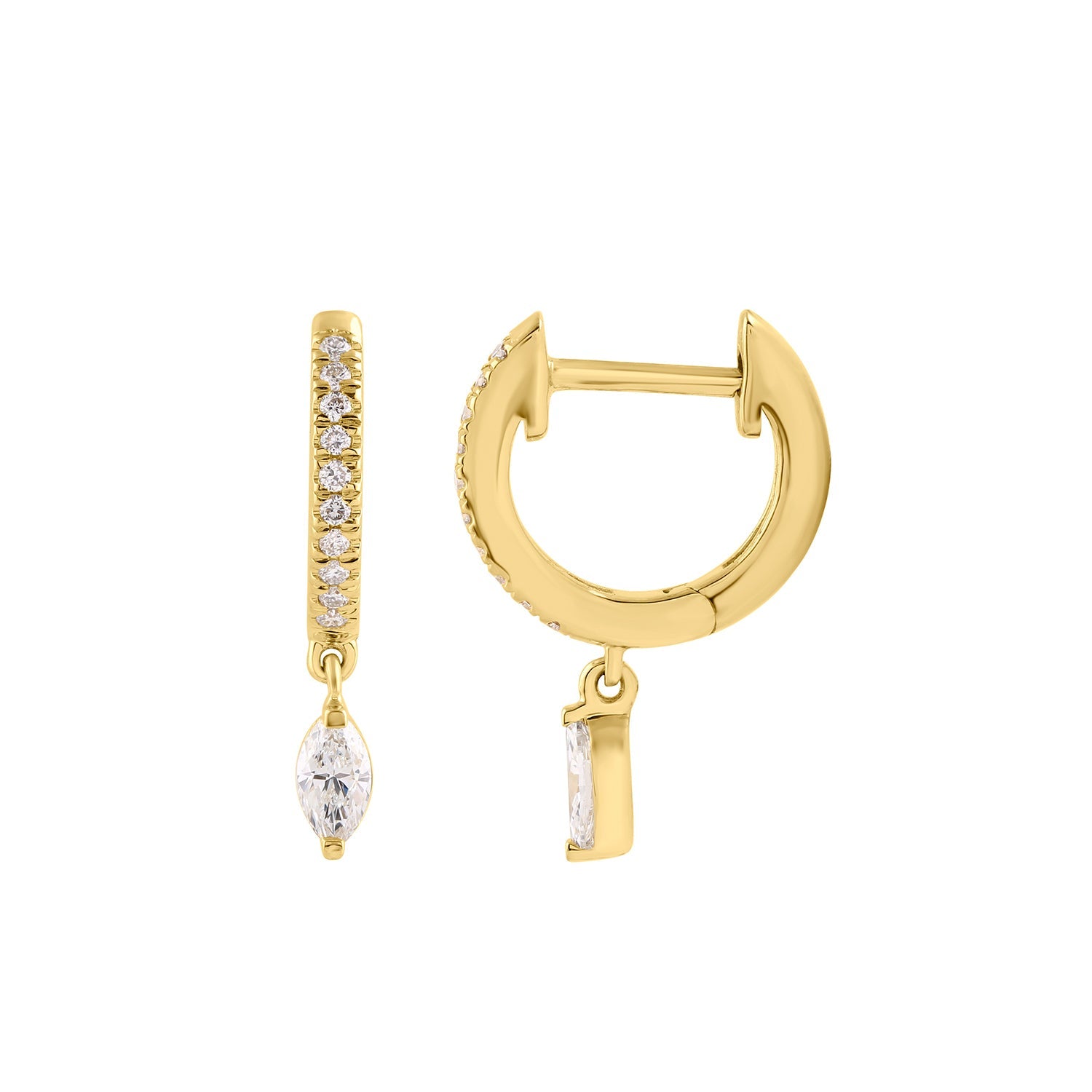 9ct Yellow Gold 0.36ct Lab Diamond Earrings