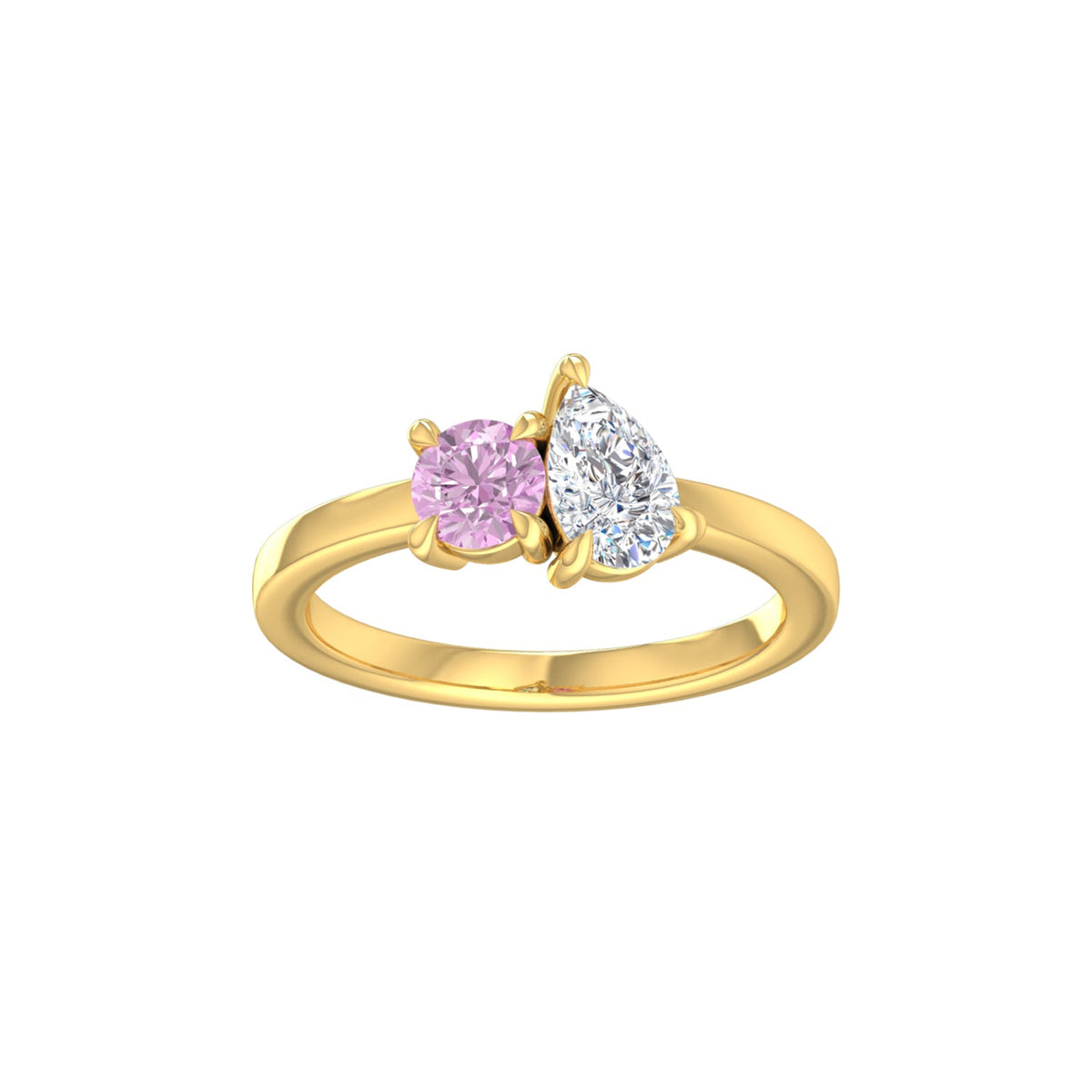 9ct Yellow Gold 1.05ct Lab Diamond Ring