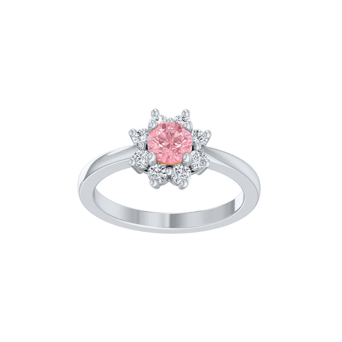 9ct White Gold 0.70ct Lab Diamond Ring