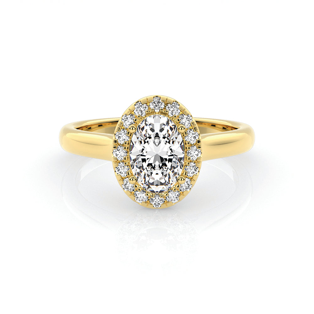 9ct Yellow Gold 0.98ct Lab Diamond Ring